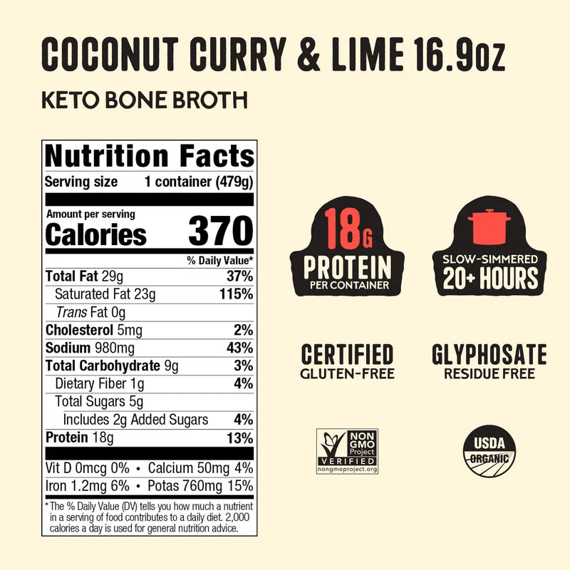 Coconut Curry Lime Bone Broth