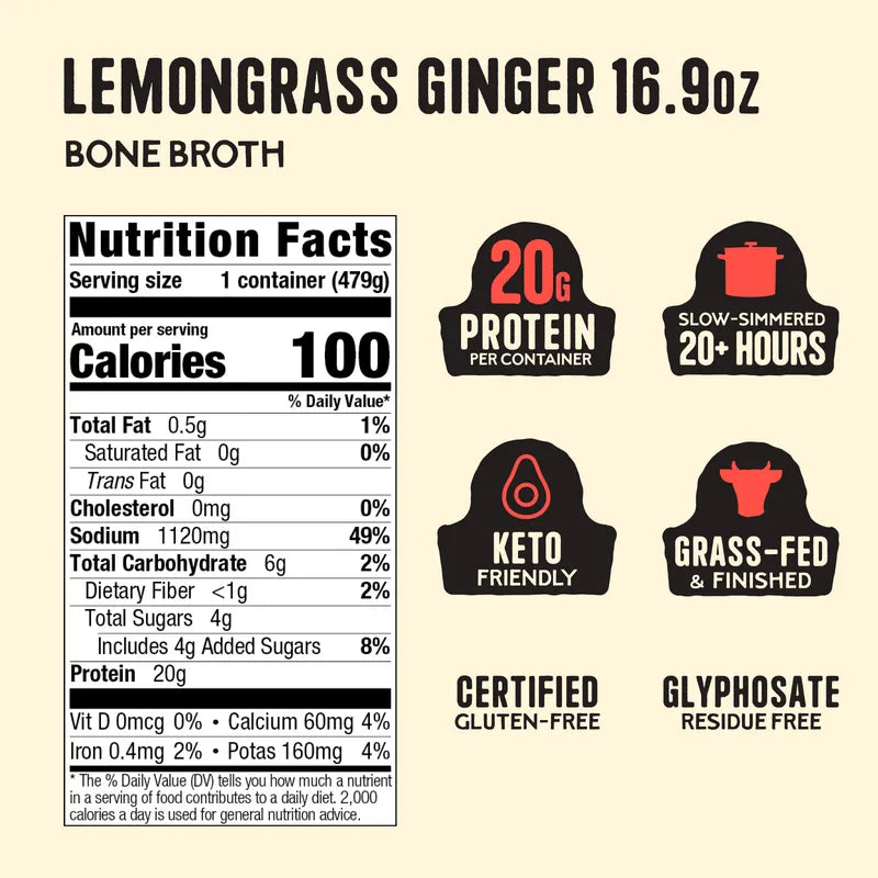 Lemongrass Ginger Bone Broth
