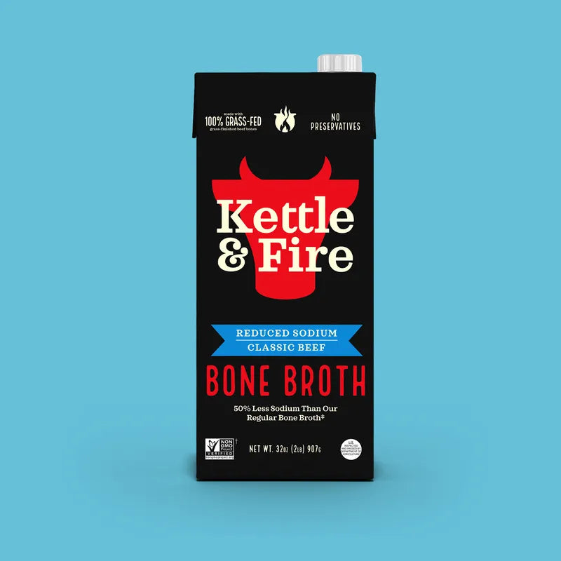 4 Pack: Reduced Sodium Beef Broth 32oz